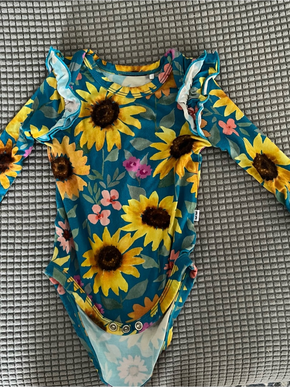 Little Sleepies Sunflower Long-Sleeve One-Piece Bodysuit from the Play line